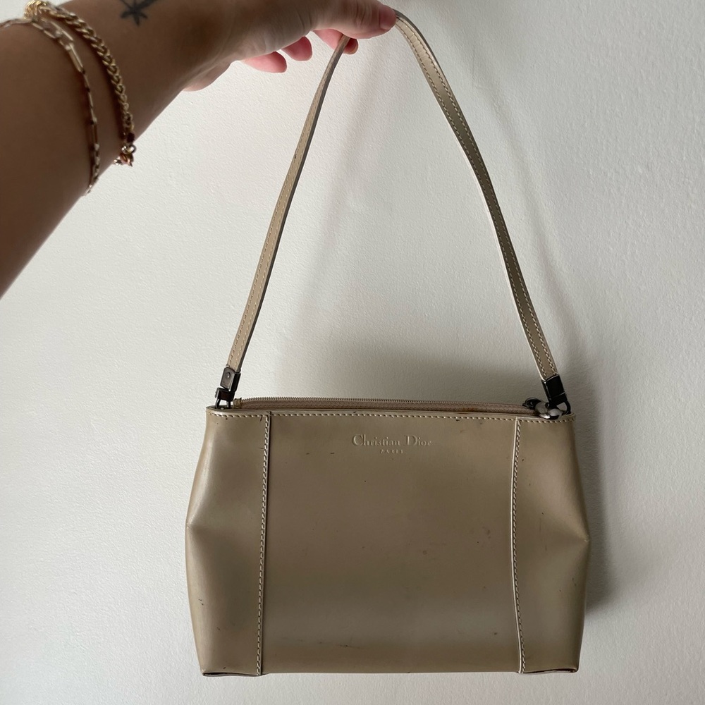 DIOR - patent leather shoulder bag